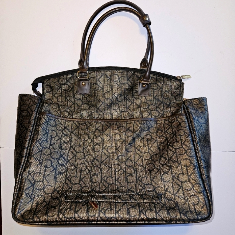 Calvin Klein Black and Gold Women's Bag